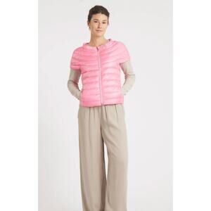 Cotes of London St. Ives Puffer Vest in Bubblegum Pink size L large